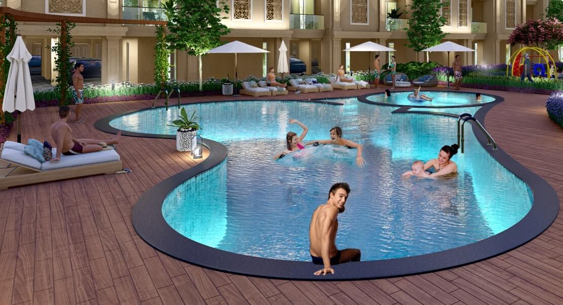 Naigaon Lodha swimming pool